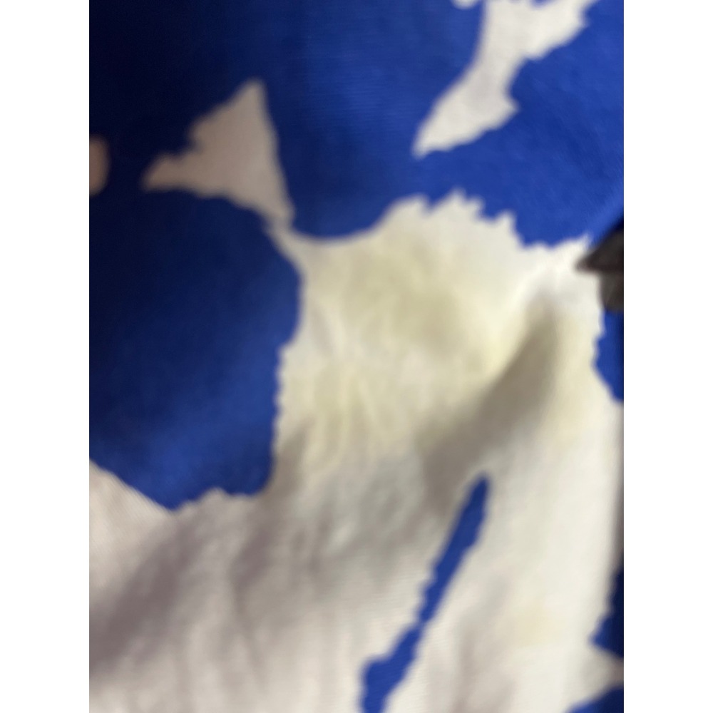 Hyacinth House Tuckernuck Blue White Floral One Shoulder Tiered Maxi Dress Small - Picture 7 of 8